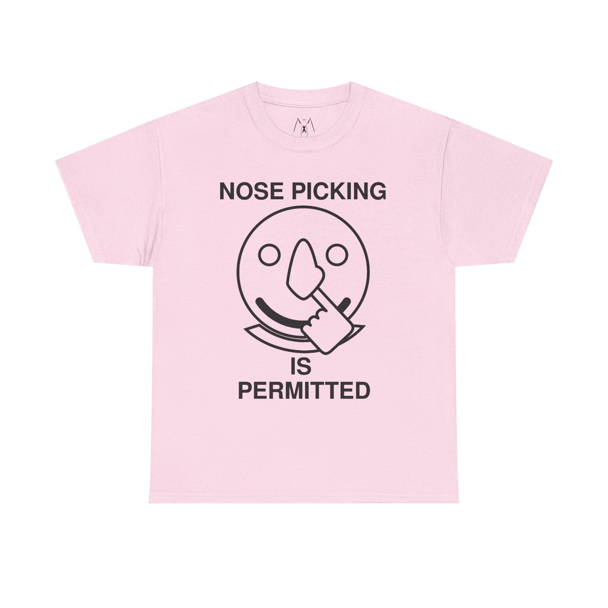 Nose Picking is Permitted Unisex Tee Black Text