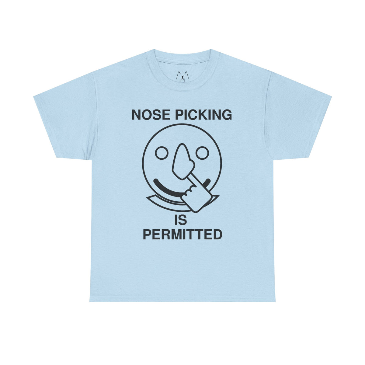 Nose Picking is Permitted Unisex Tee Black Text