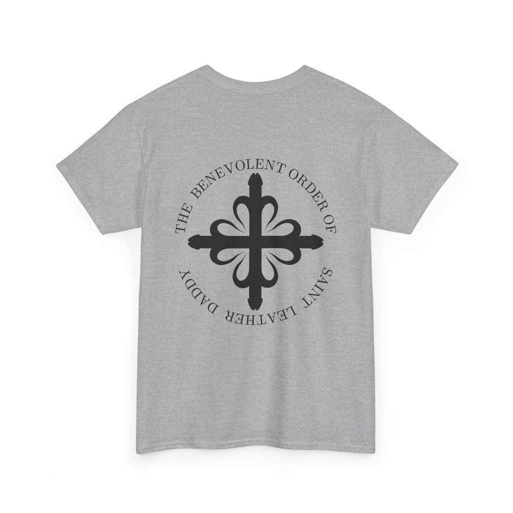 God is My Leather Daddy Unisex Tee Black Text