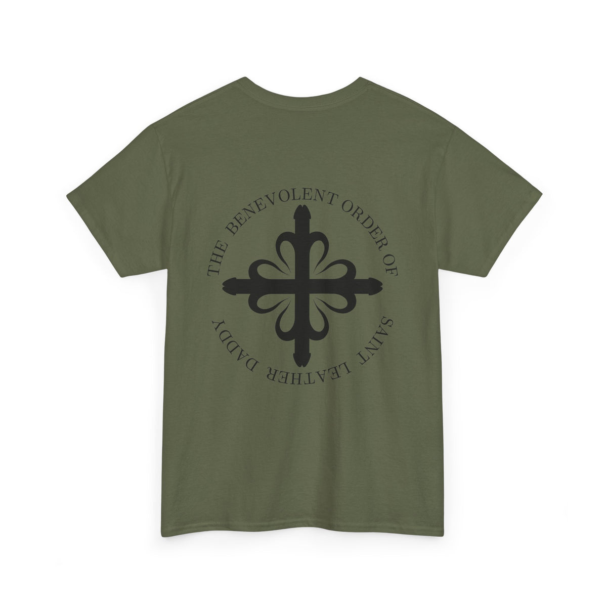 God is My Leather Daddy Unisex Tee Black Text