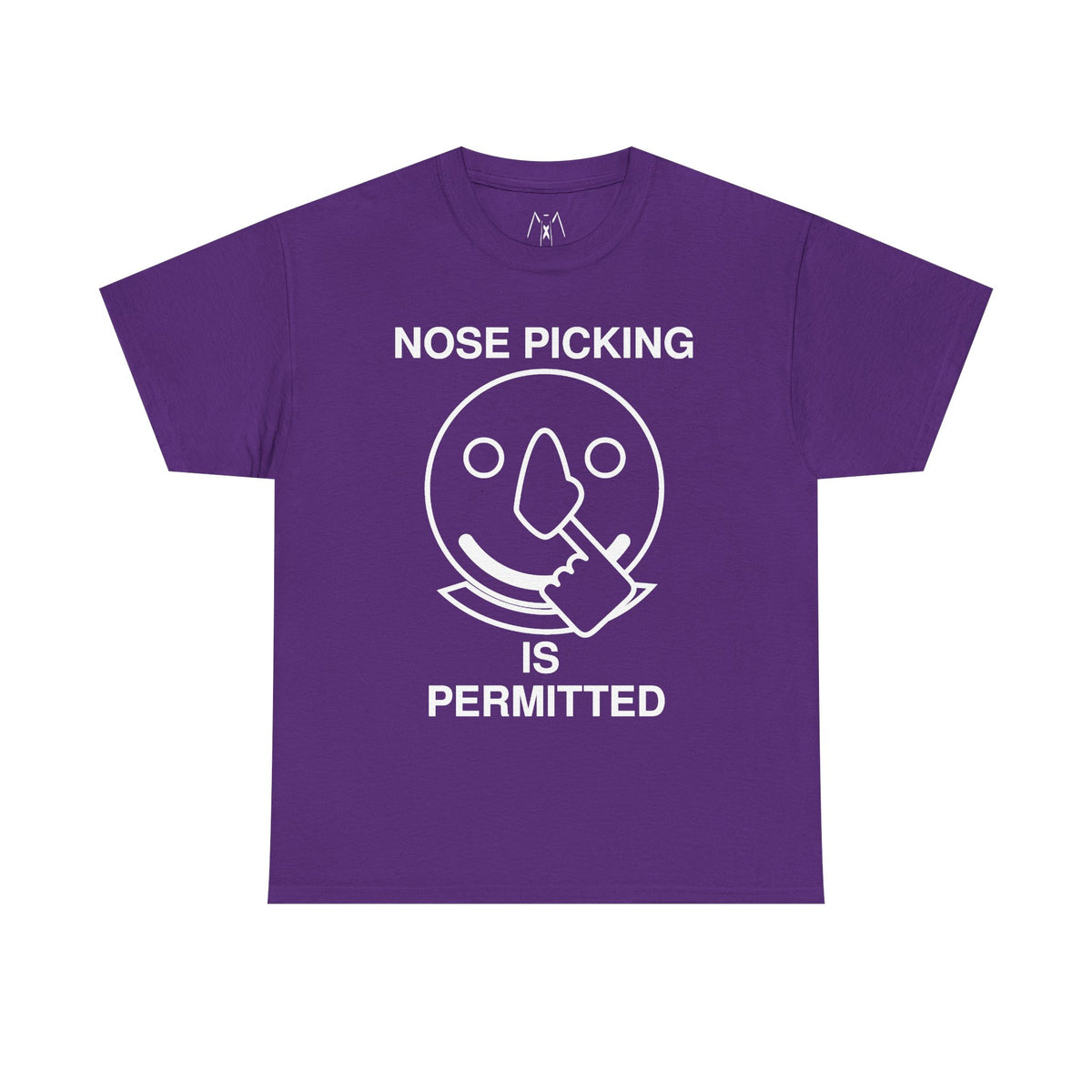 Nose Picking is Permitted Unisex Tee White Text