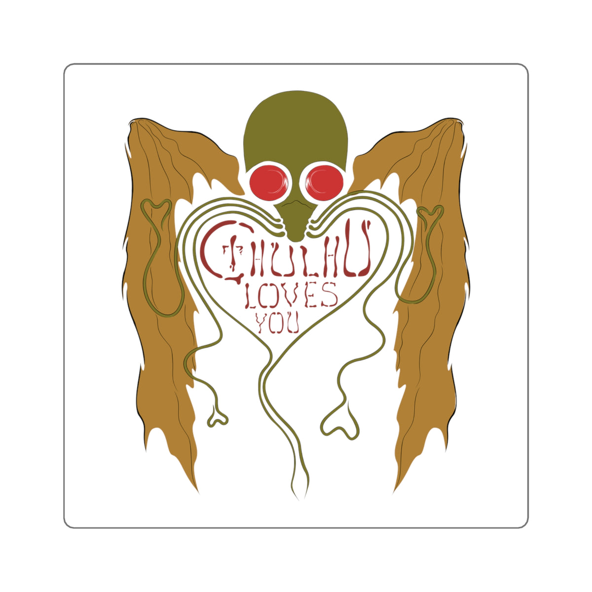 Cthulhu Loves You Sticker
