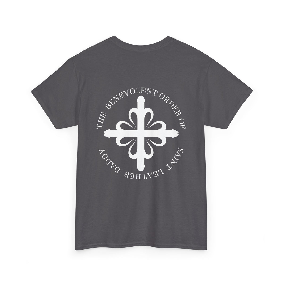 God is My Leather Daddy Unisex Tee White Text
