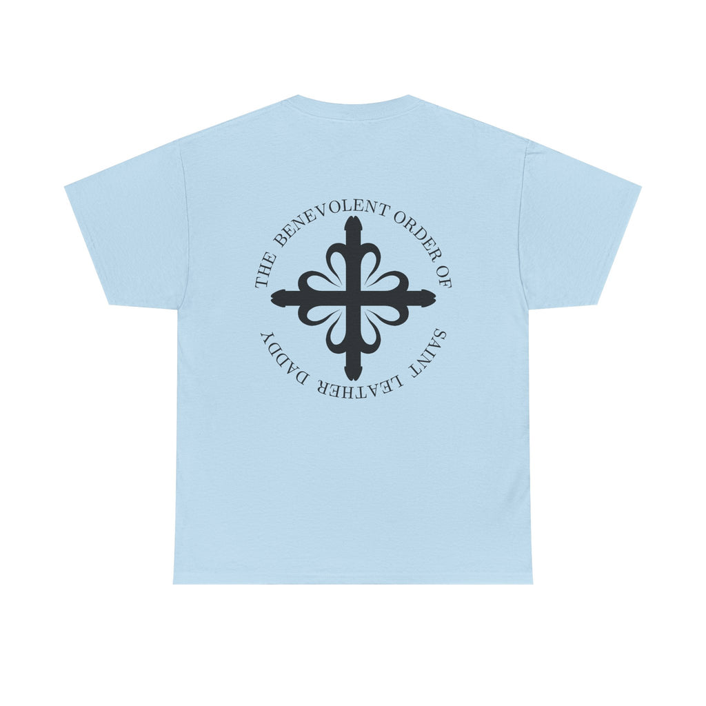 God is My Leather Daddy Unisex Tee Black Text