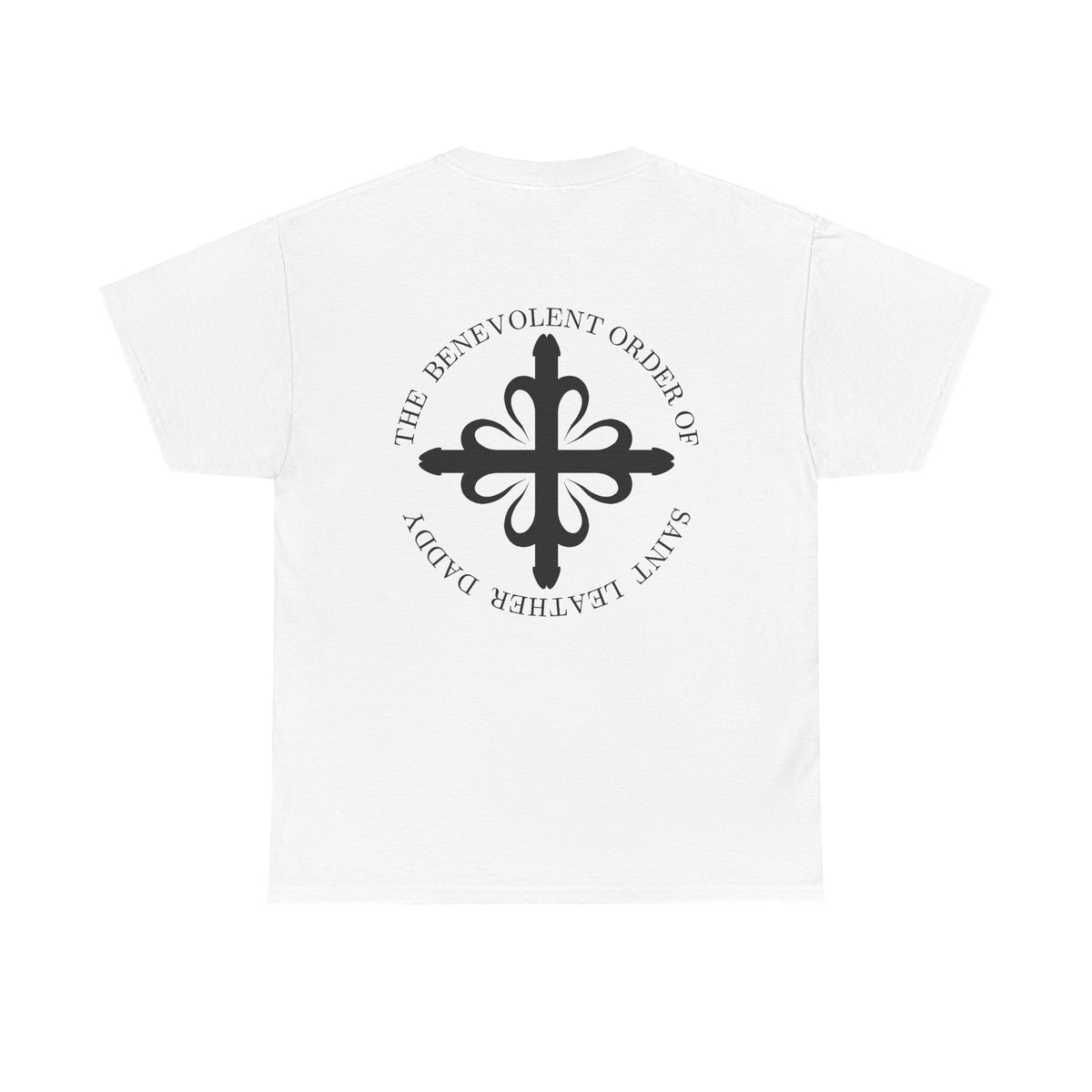 God is My Leather Daddy Unisex Tee Black Text