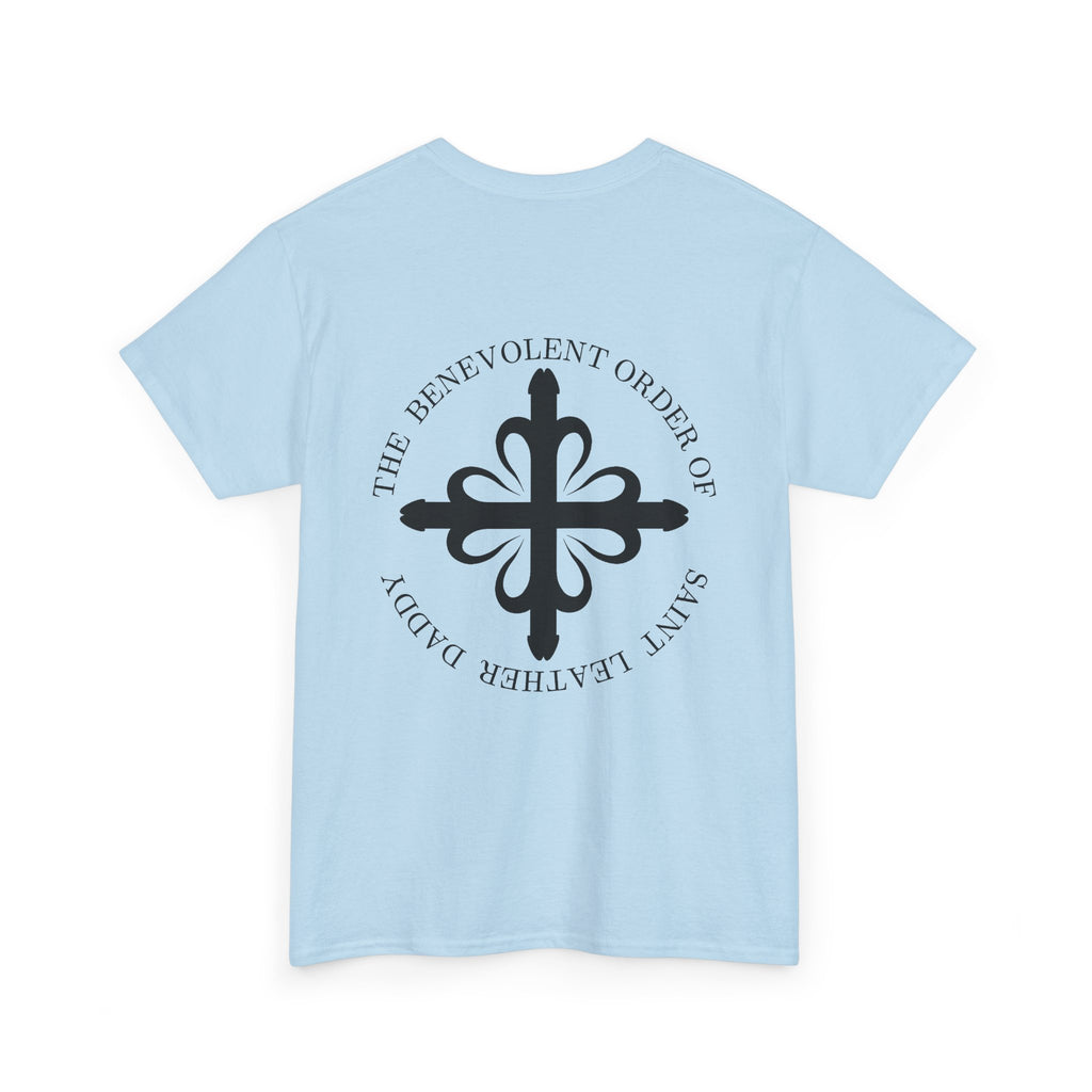 God is My Leather Daddy Unisex Tee Black Text