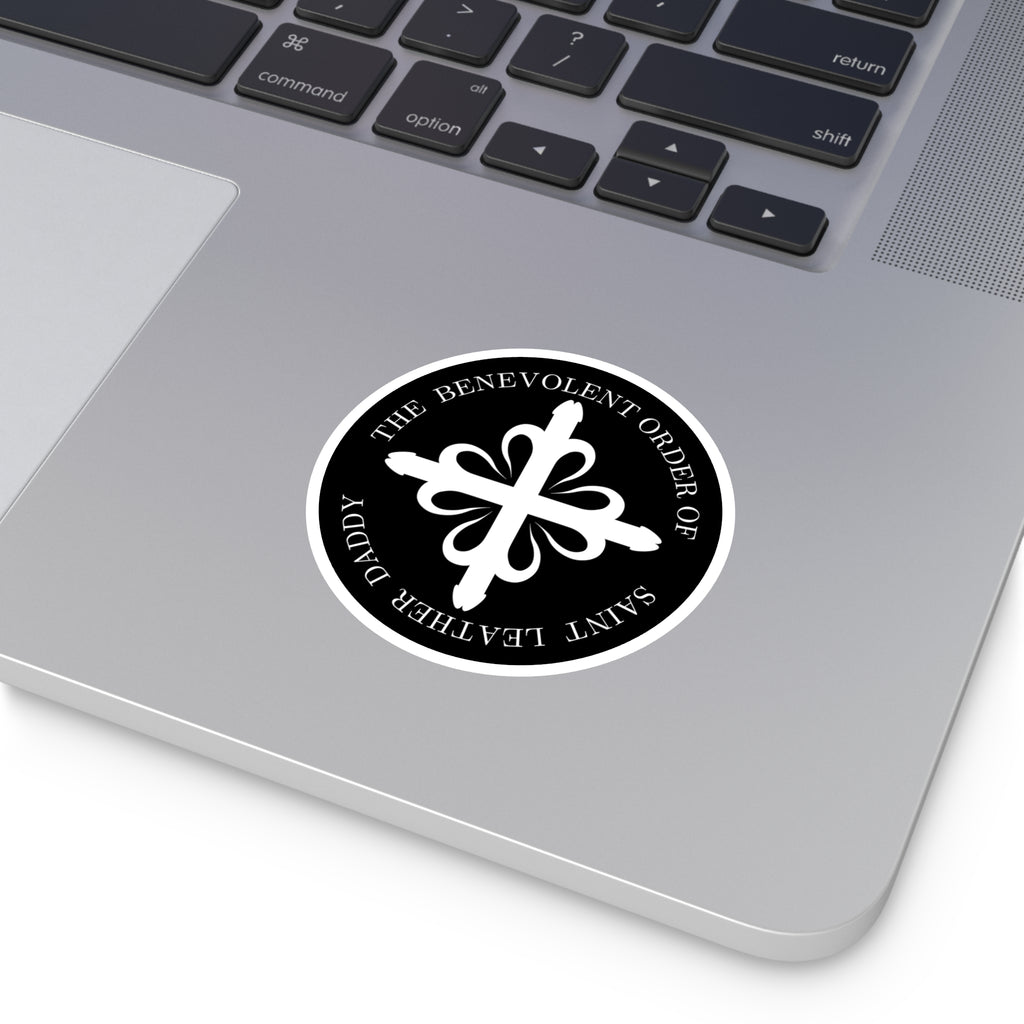 Benevolent Order of St. Leather Daddy Stickers, Black, Indoor\Outdoor