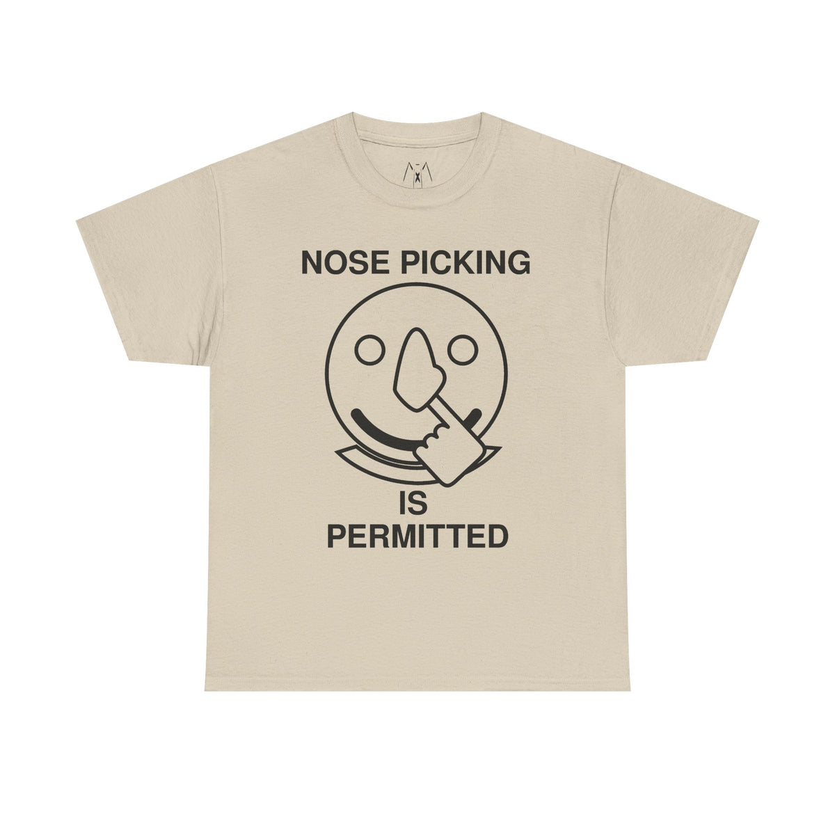 Nose Picking is Permitted Unisex Tee Black Text