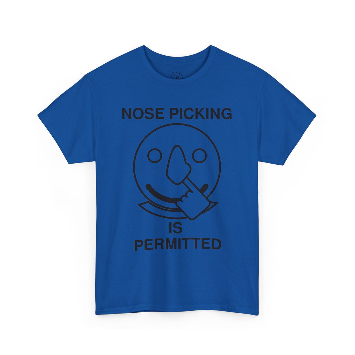 Nose Picking is Permitted Unisex Tee Black Text