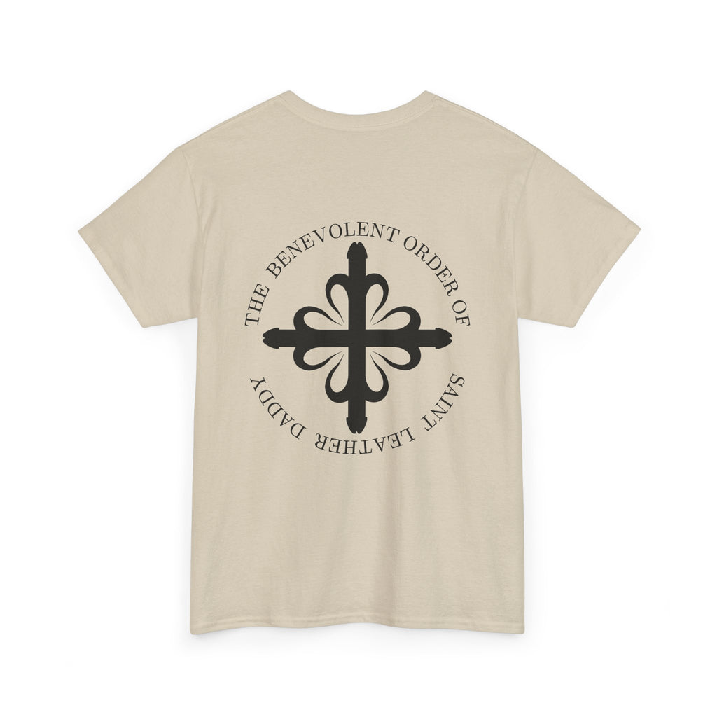 God is My Leather Daddy Unisex Tee Black Text