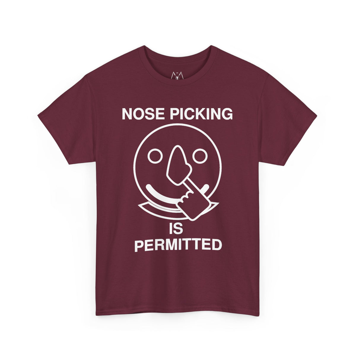Nose Picking is Permitted Unisex Tee White Text