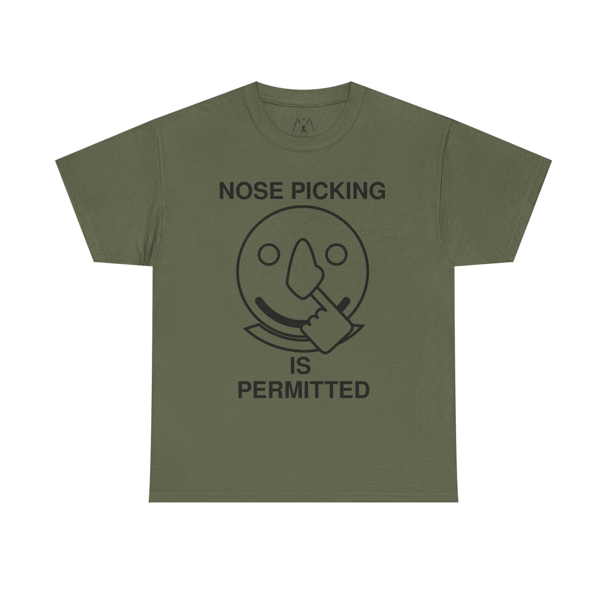 Nose Picking is Permitted Unisex Tee Black Text