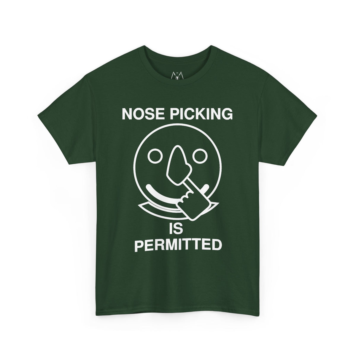 Nose Picking is Permitted Unisex Tee White Text