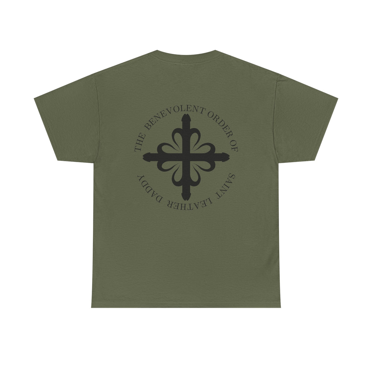 God is My Leather Daddy Unisex Tee Black Text
