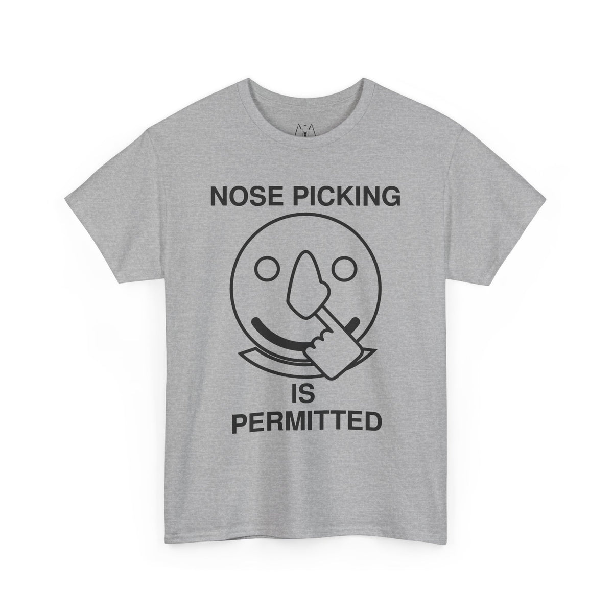 Nose Picking is Permitted Unisex Tee Black Text