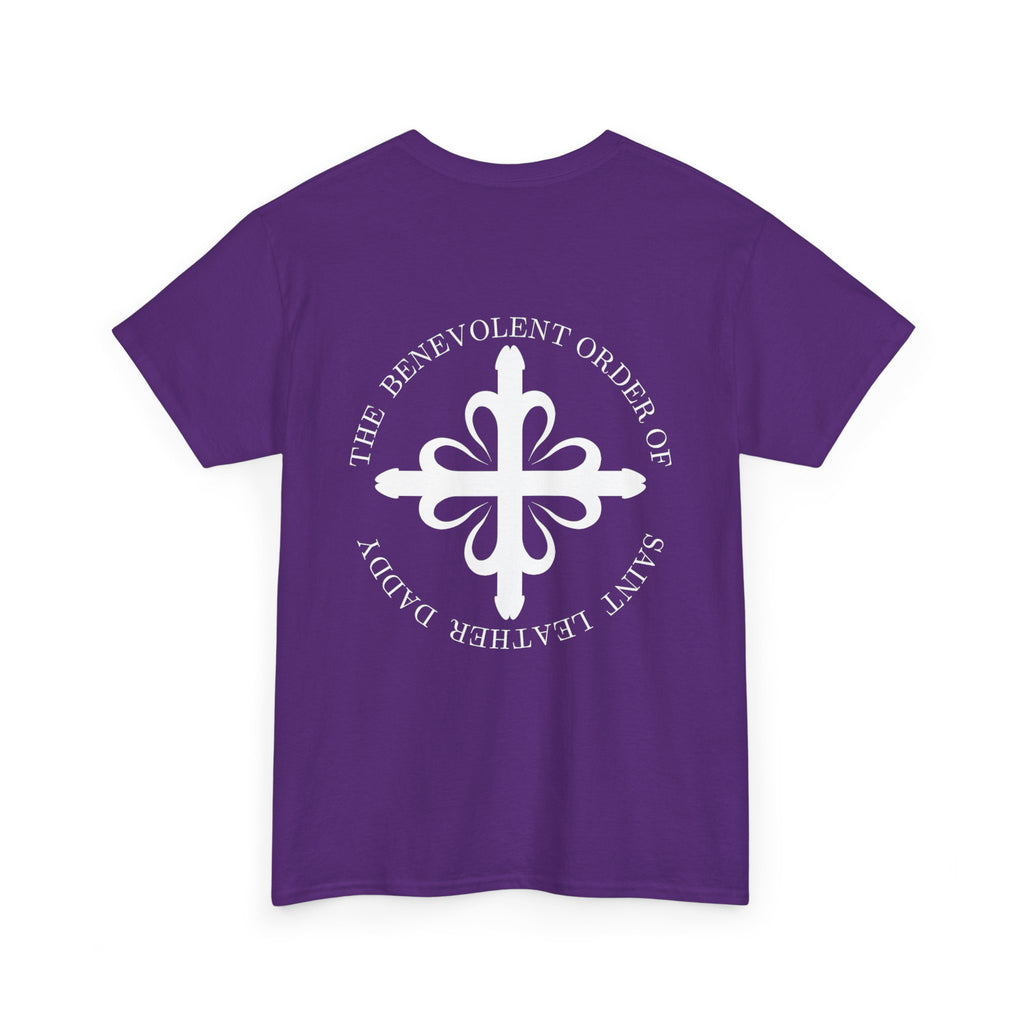 God is My Leather Daddy Unisex Tee White Text
