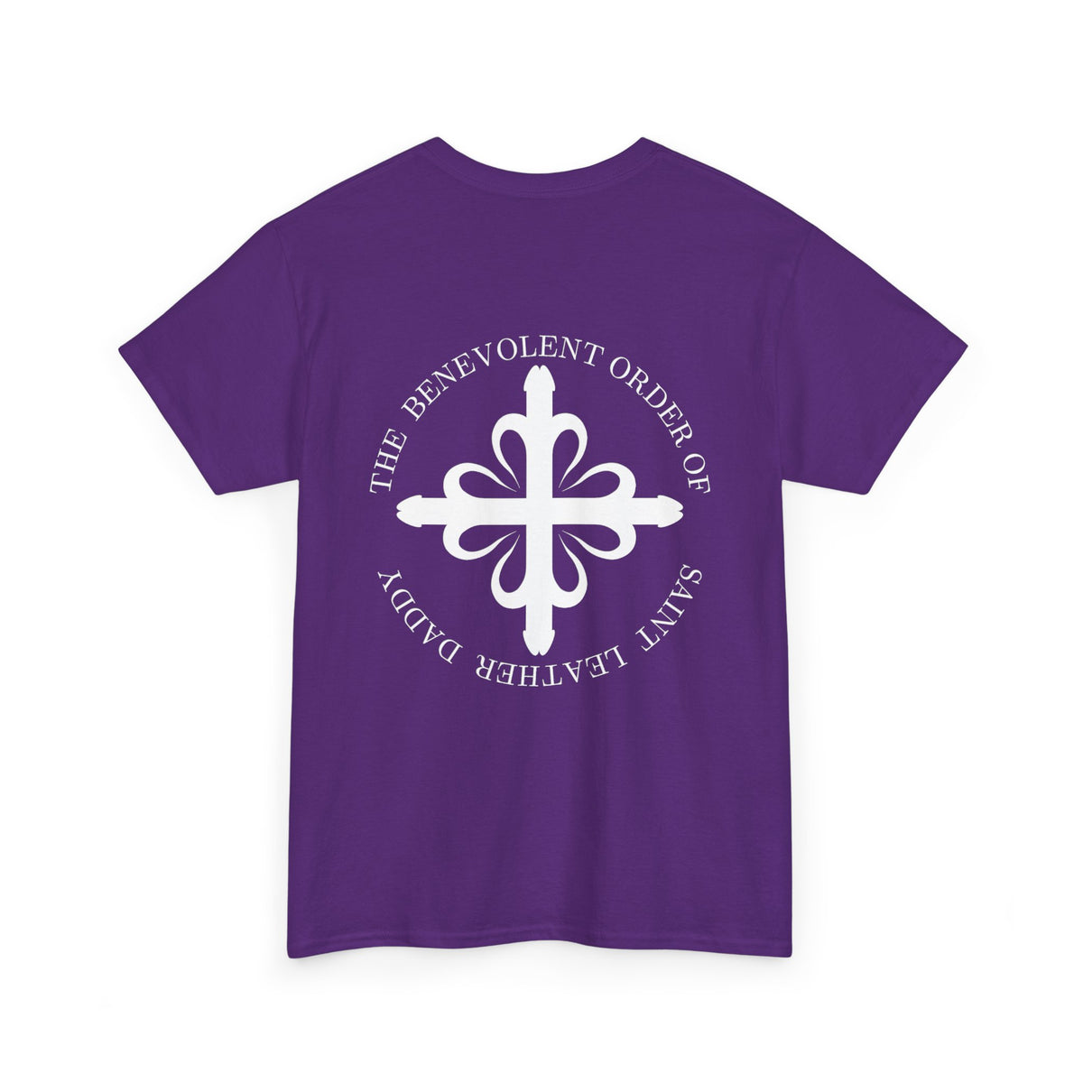 God is My Leather Daddy Unisex Tee White Text