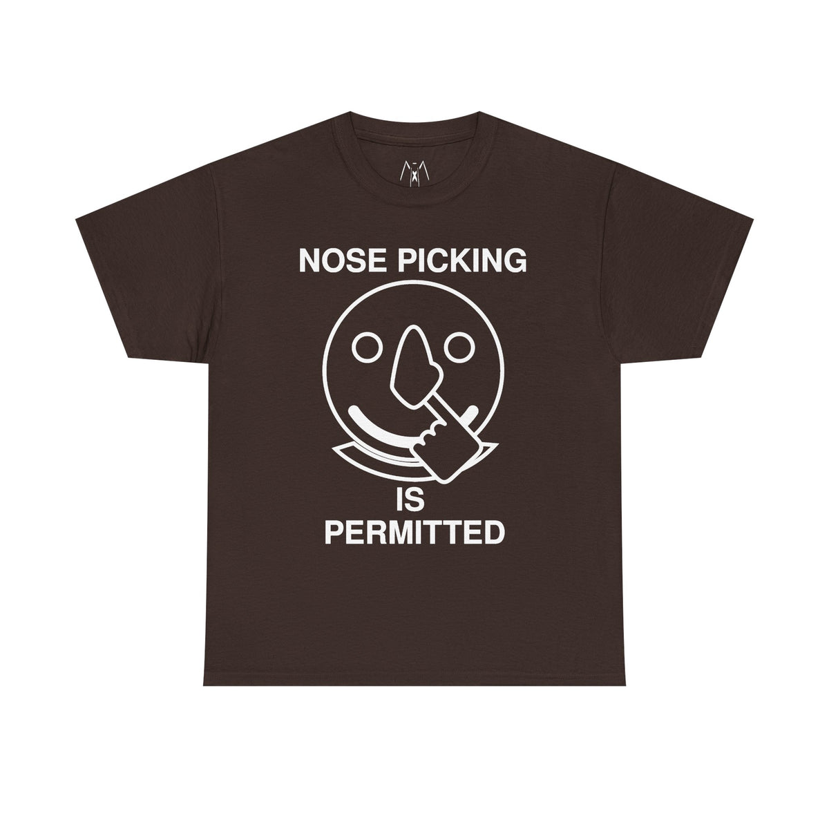 Nose Picking is Permitted Unisex Tee White Text