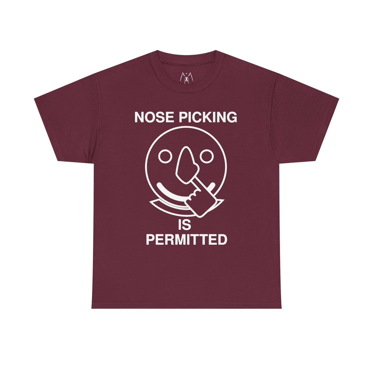 Nose Picking is Permitted Unisex Tee White Text
