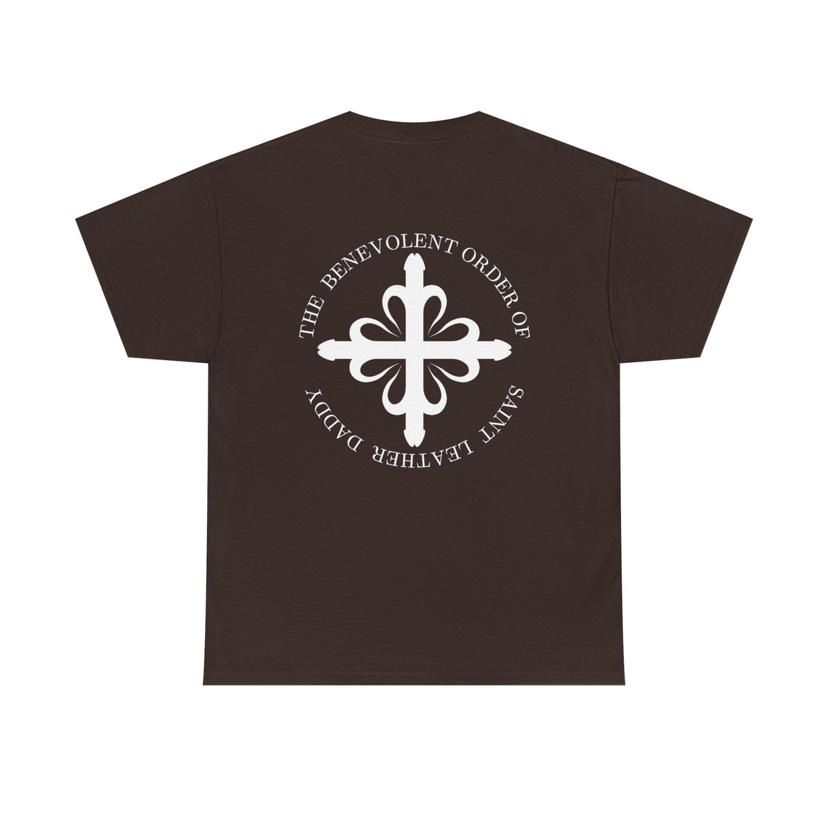 God is My Leather Daddy Unisex Tee White Text