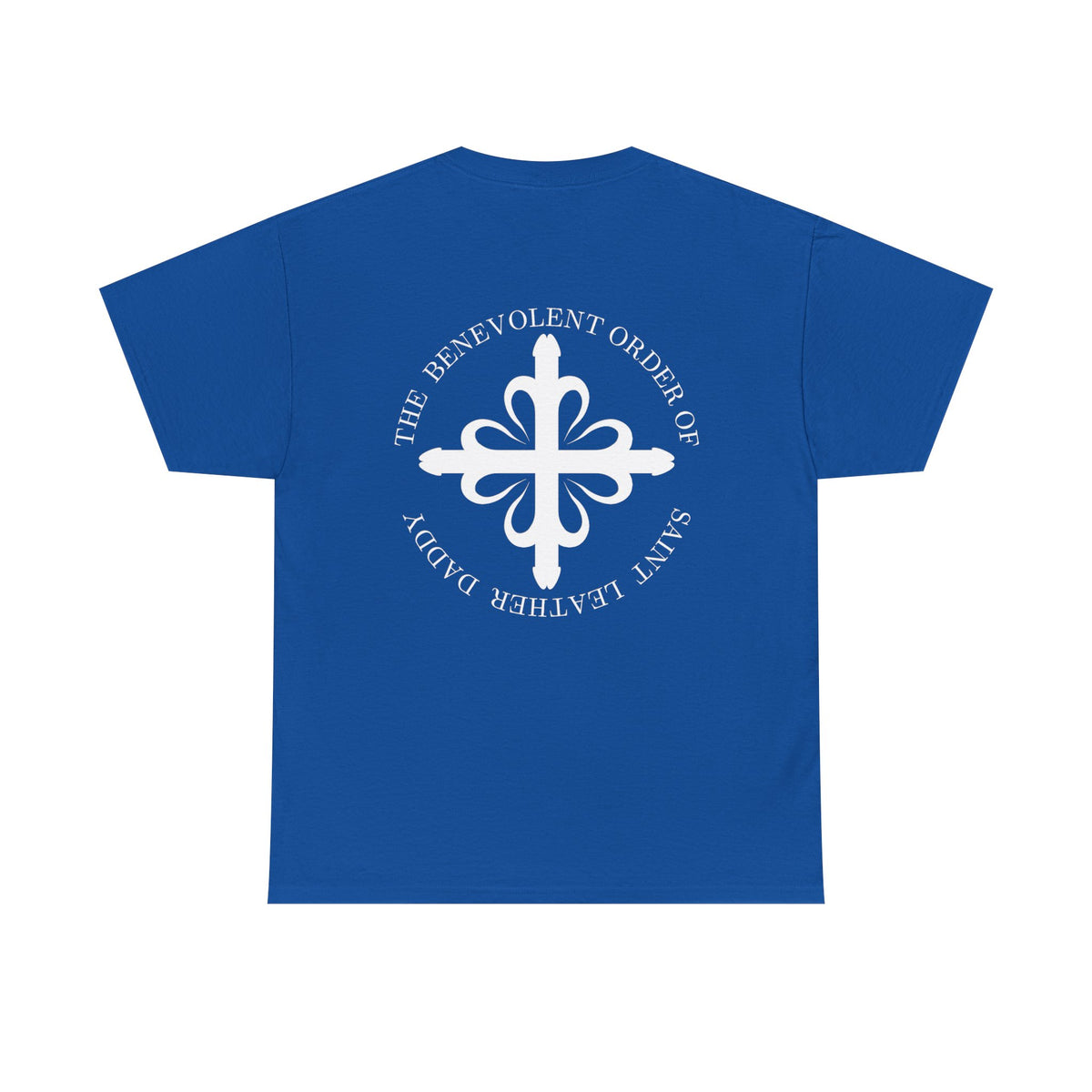 God is My Leather Daddy Unisex Tee White Text