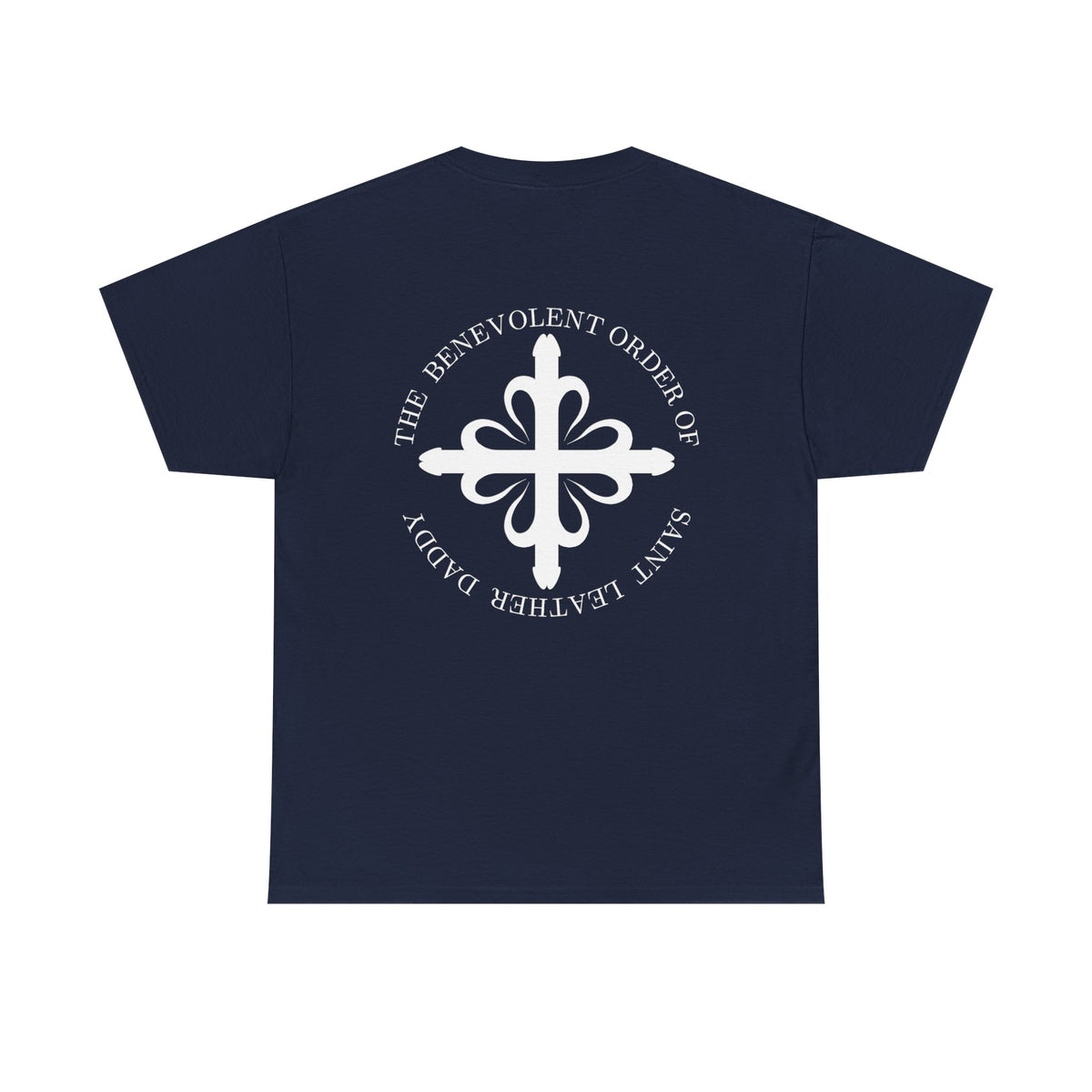God is My Leather Daddy Unisex Tee White Text
