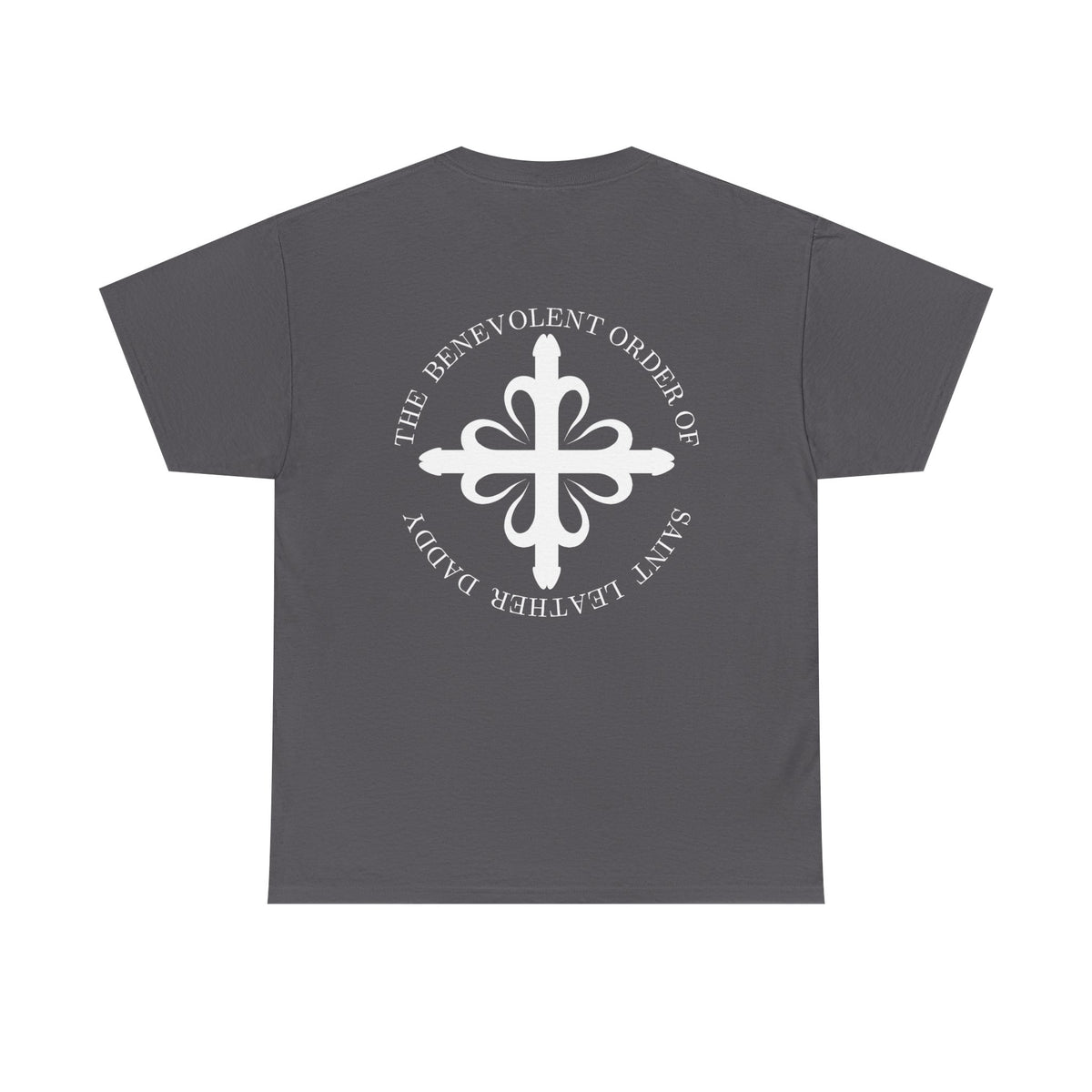 God is My Leather Daddy Unisex Tee White Text