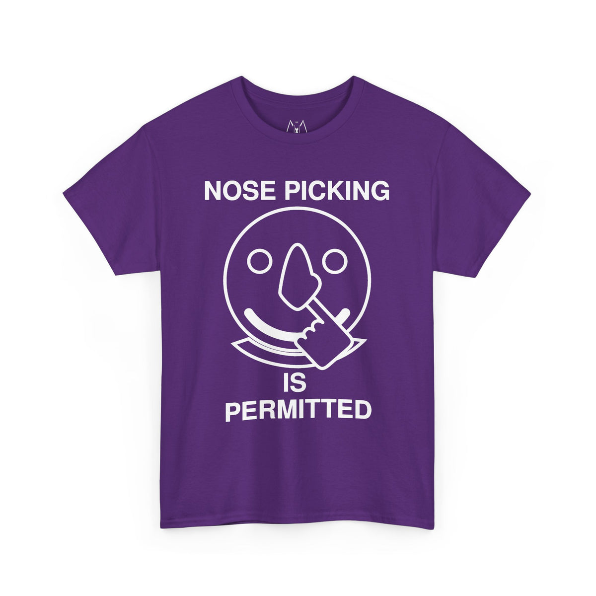 Nose Picking is Permitted Unisex Tee White Text