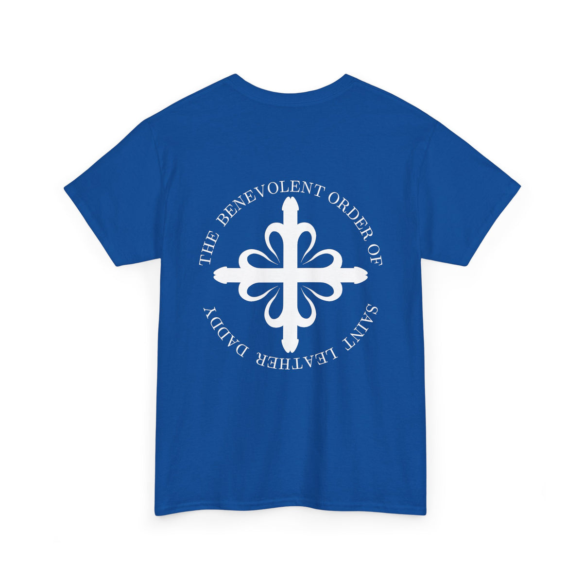God is My Leather Daddy Unisex Tee White Text