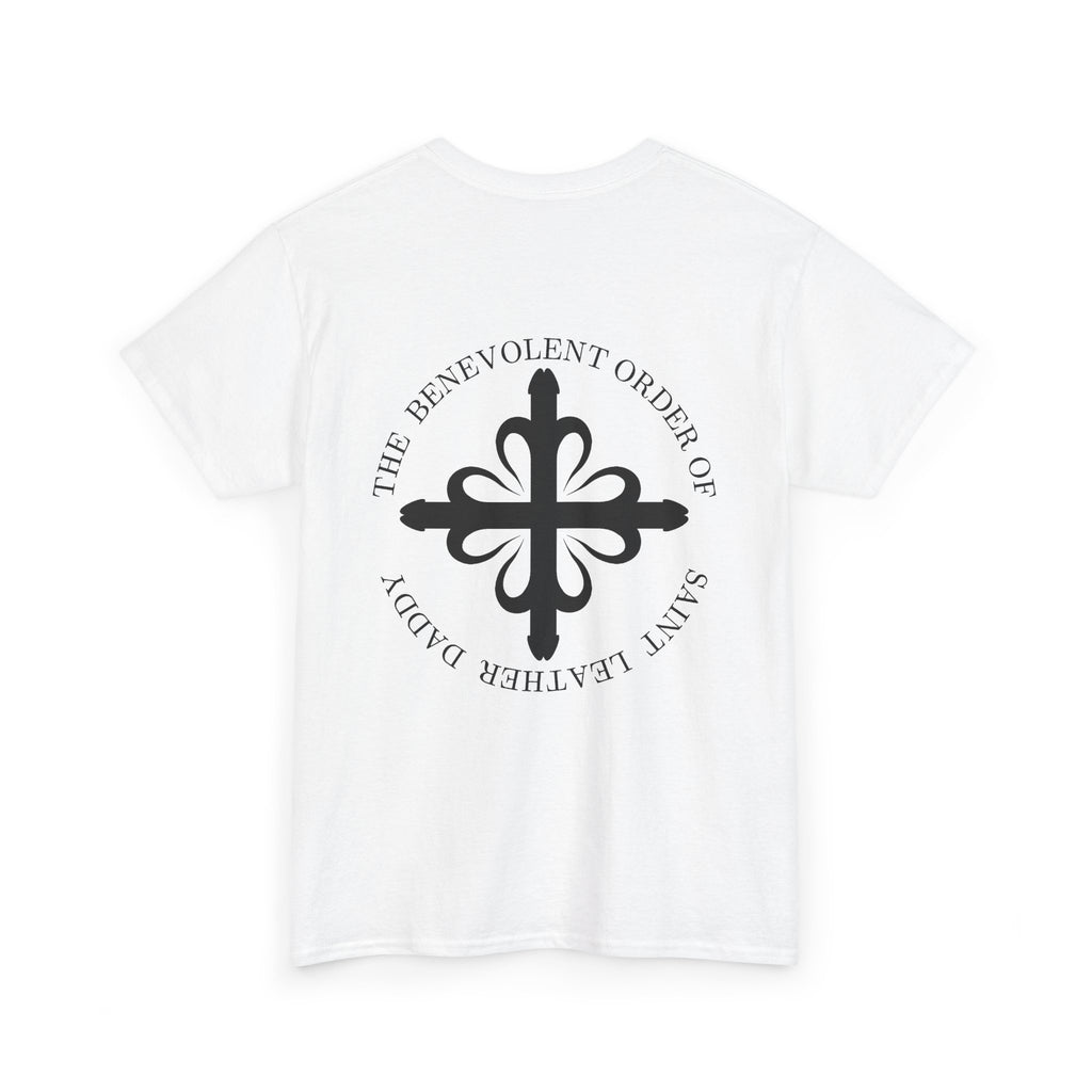 God is My Leather Daddy Unisex Tee Black Text