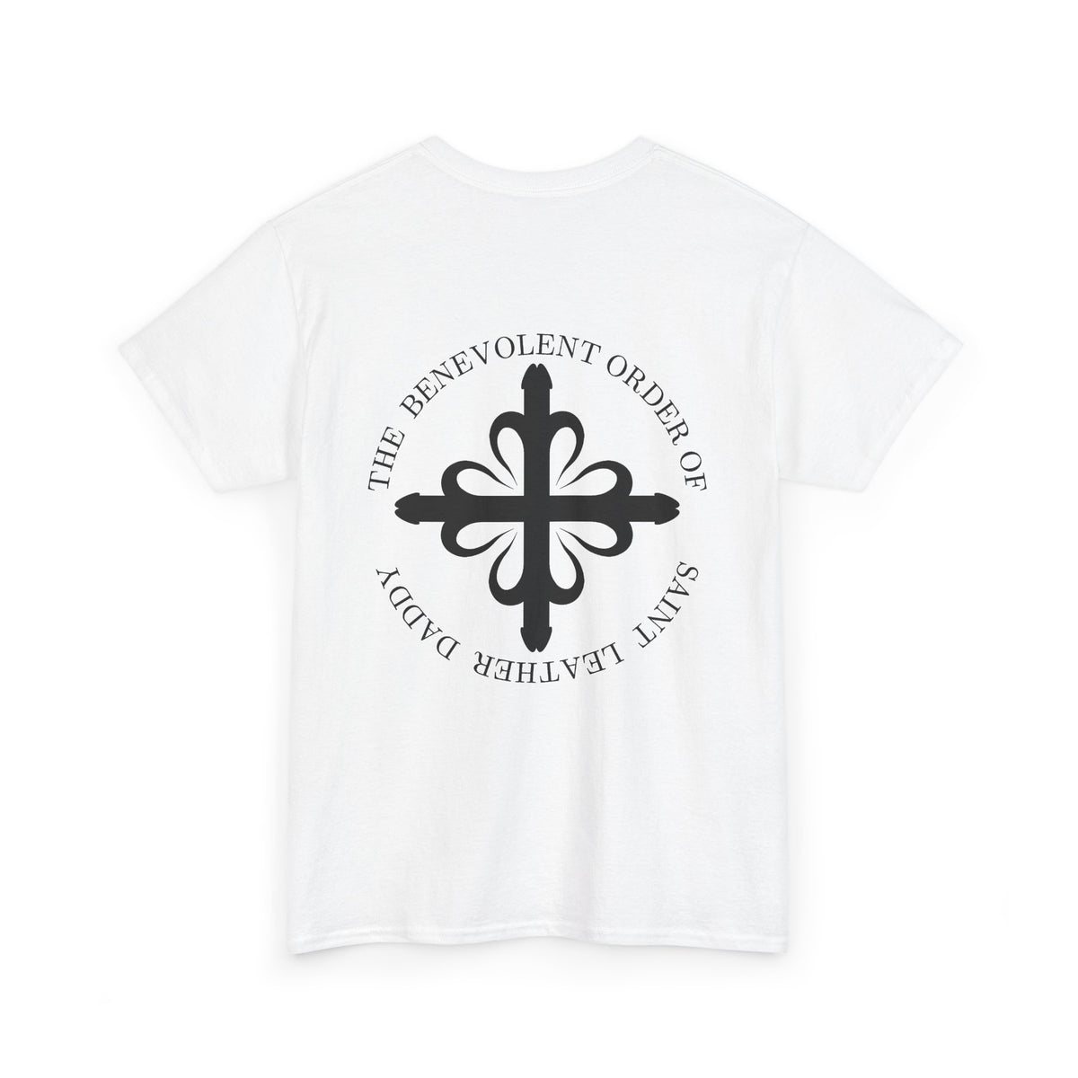 God is My Leather Daddy Unisex Tee Black Text