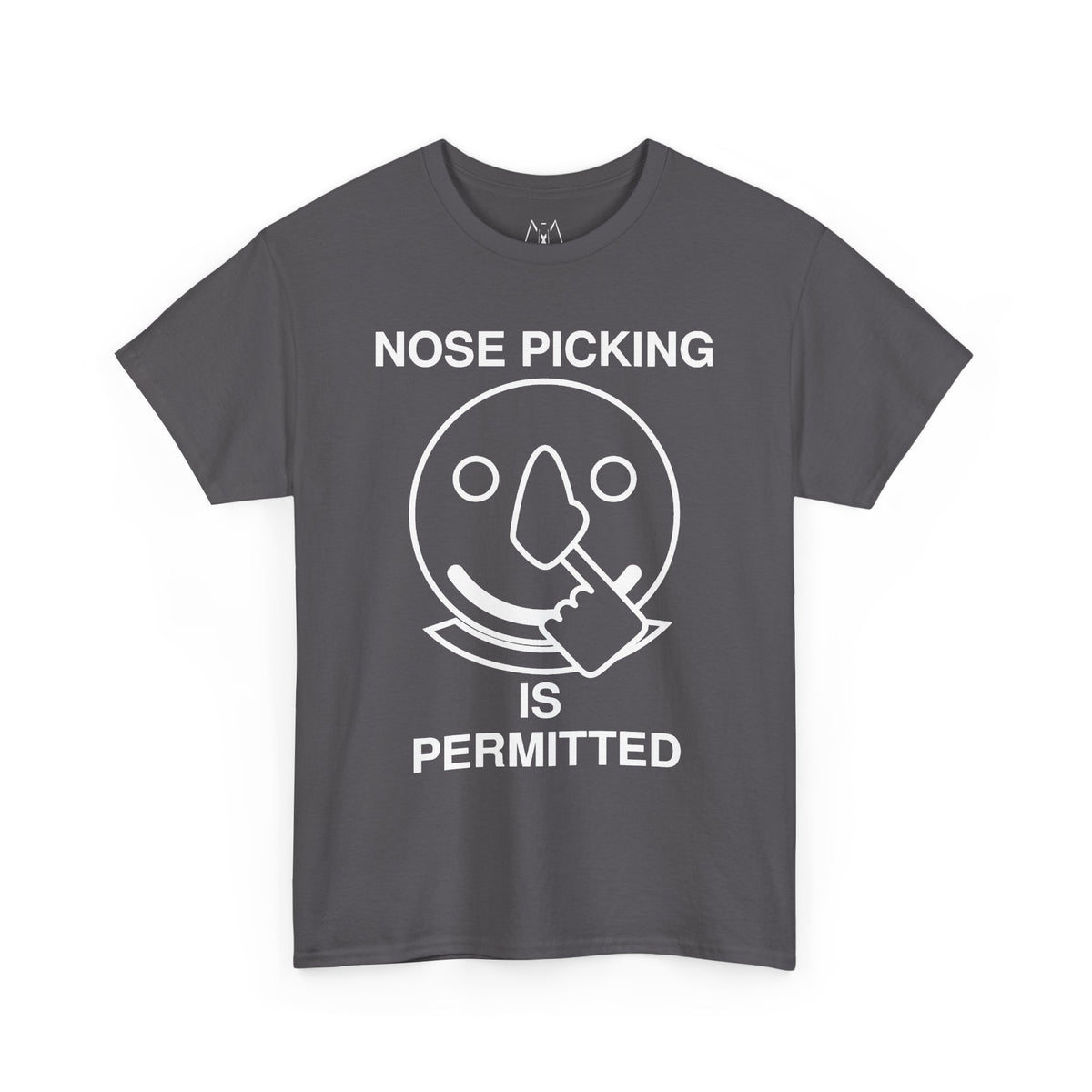Nose Picking is Permitted Unisex Tee White Text
