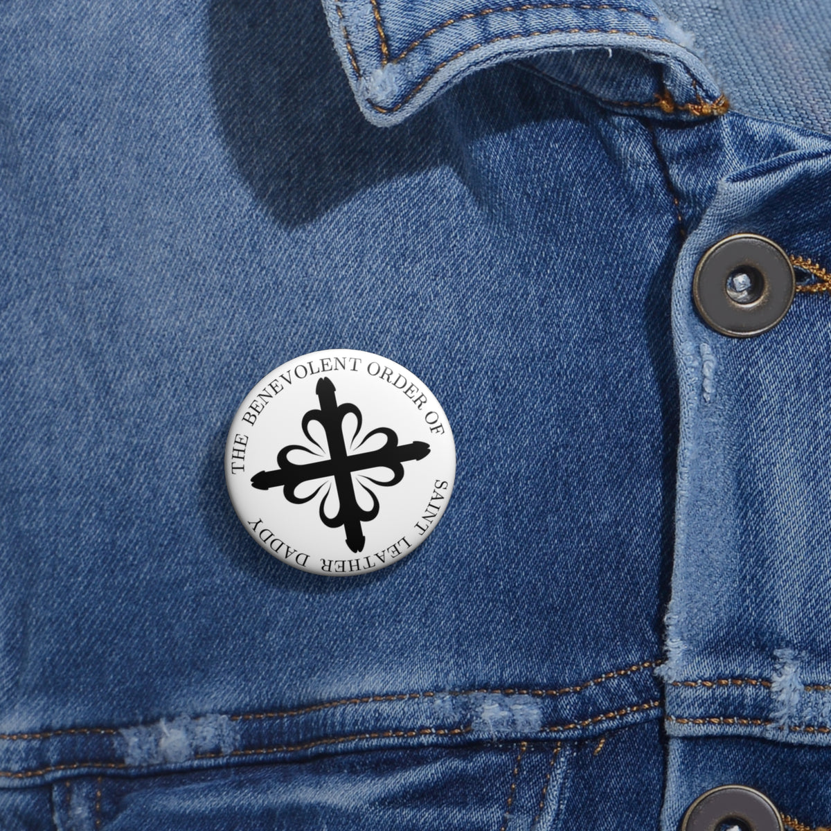 The Benevolent Order of St. Leather Daddy Pin Buttons