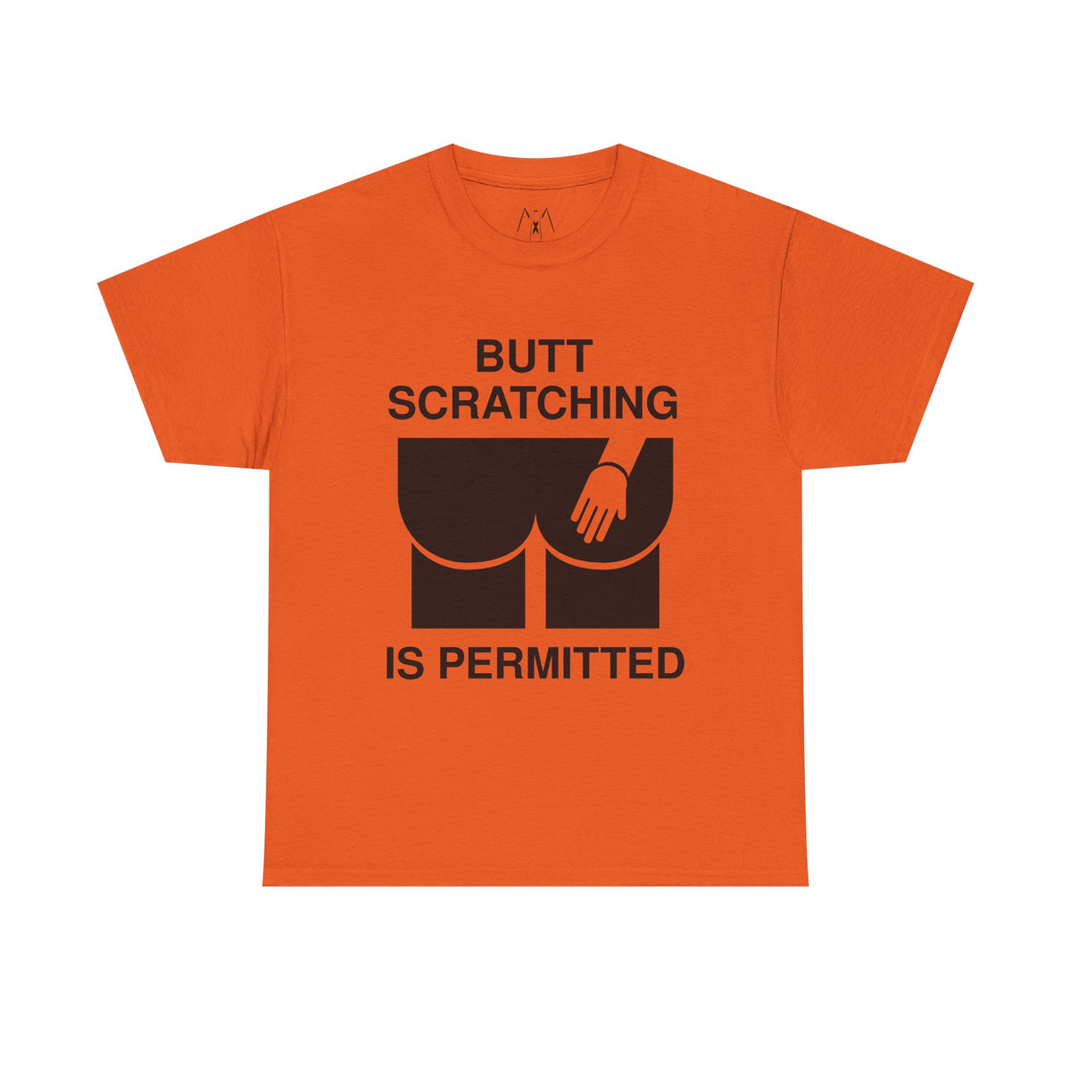 Butt Scratching is Permitted Unisex Tee Black Text
