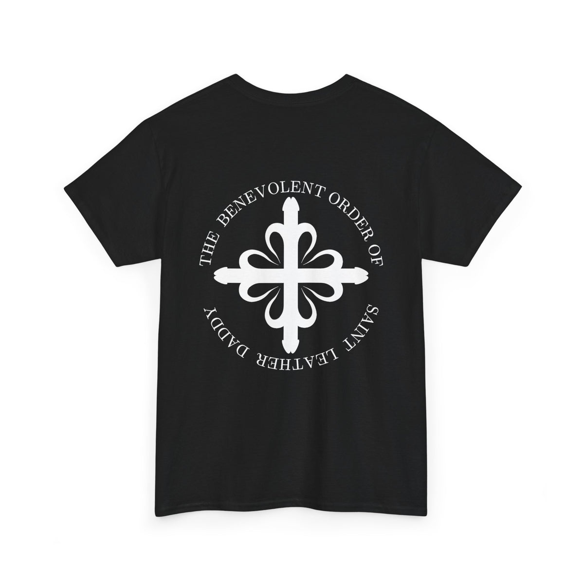 God is My Leather Daddy Unisex Tee White Text