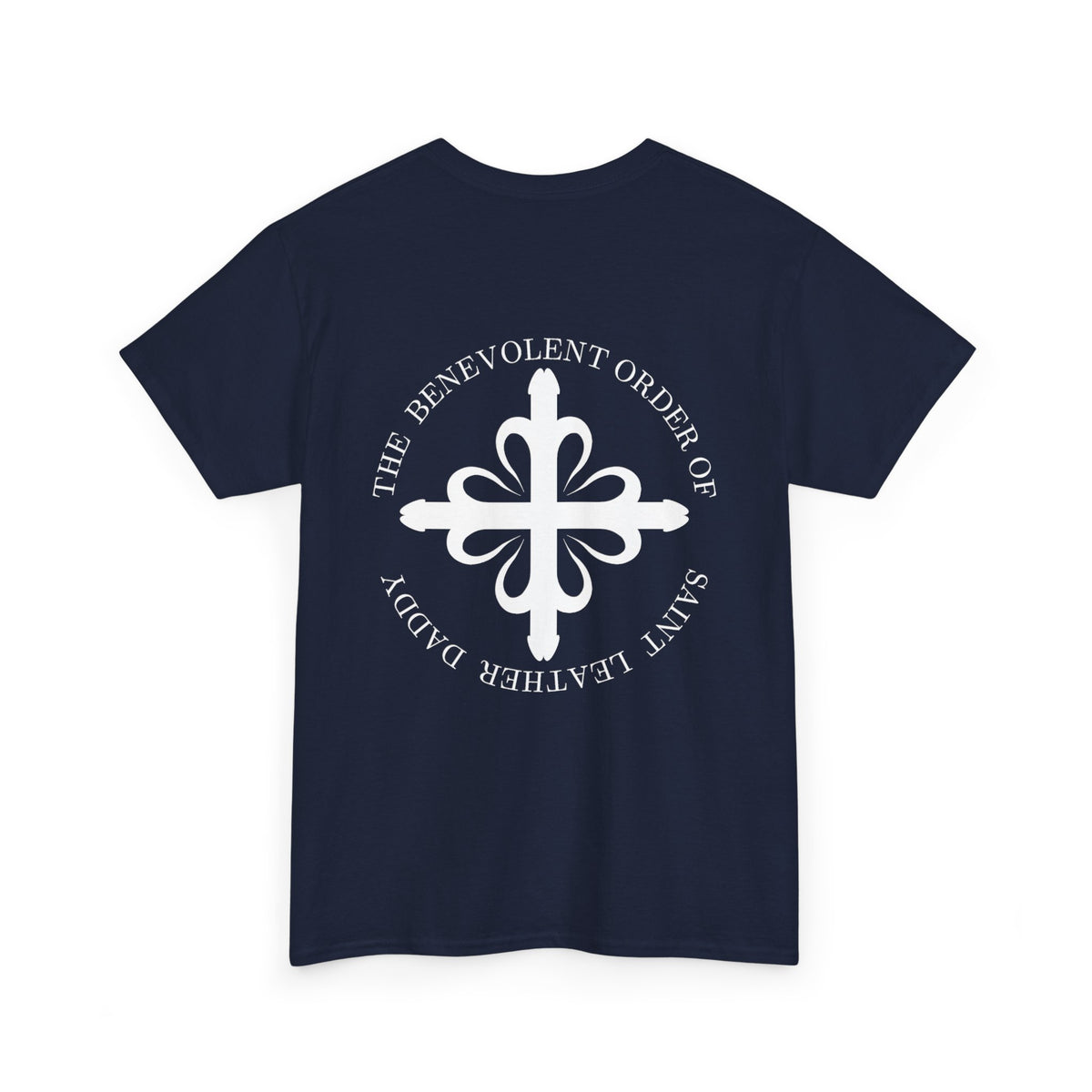God is My Leather Daddy Unisex Tee White Text