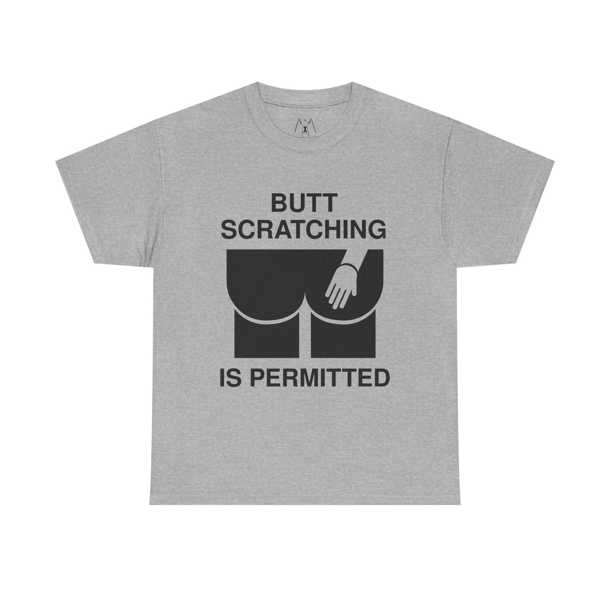 Butt Scratching is Permitted Unisex Tee Black Text