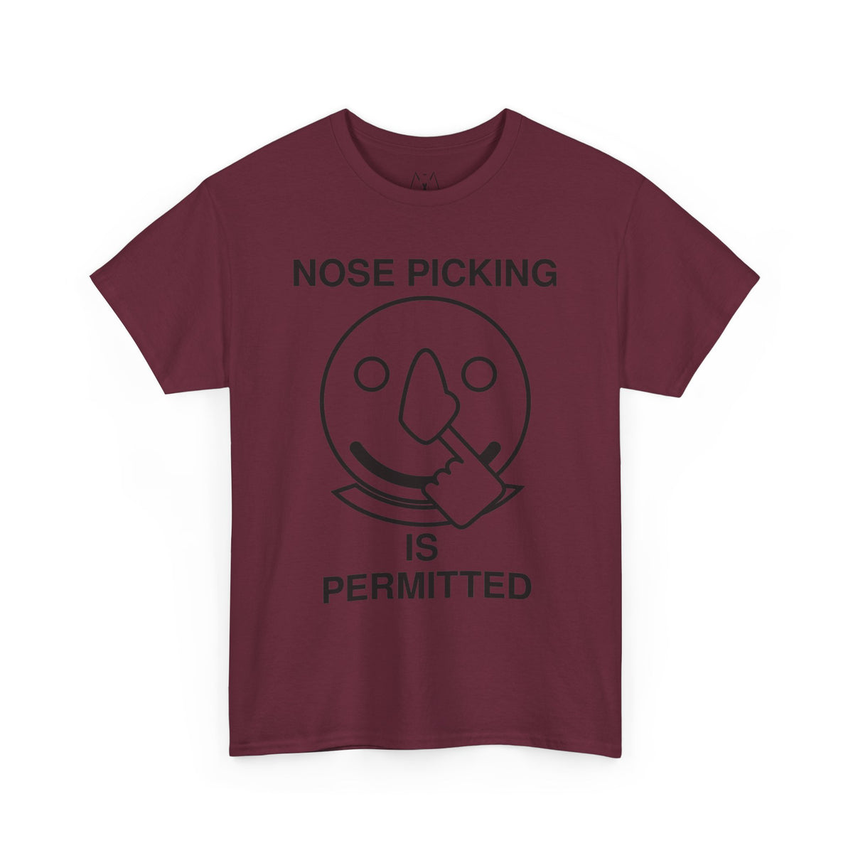 Nose Picking is Permitted Unisex Tee Black Text
