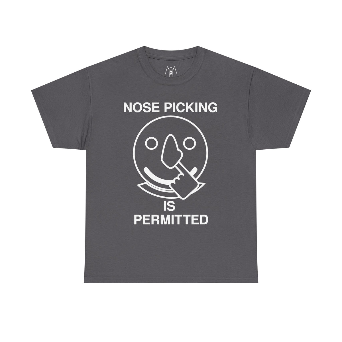 Nose Picking is Permitted Unisex Tee White Text