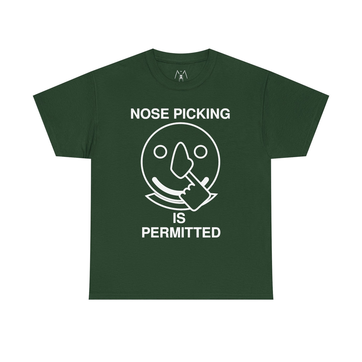 Nose Picking is Permitted Unisex Tee White Text