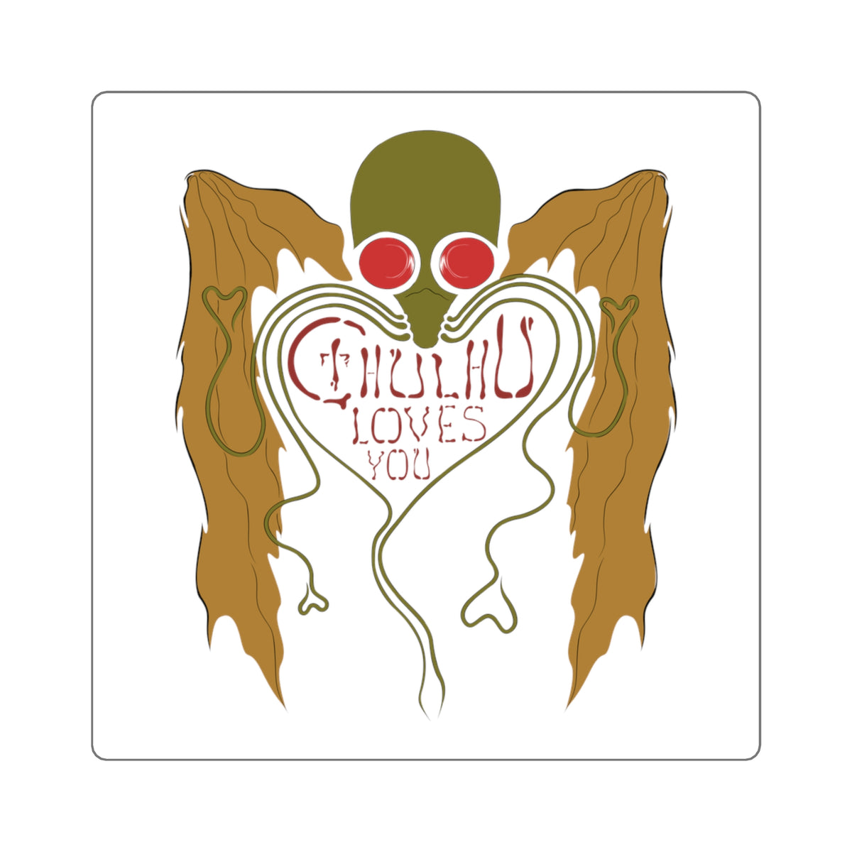 Cthulhu Loves You Sticker